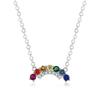 European & American S925 Sterling Silver Colorful Zircon Necklace - Korean Style, Light Luxury, Personalized Clavicle Chain for Women