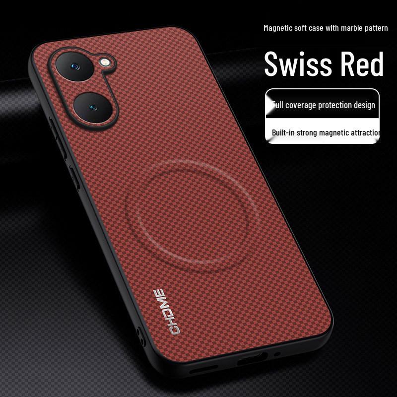 

Vivo Y03 4G Full Coverage Protective Phone Case with Anti-drop Magnetic Buckle and Stylish Textured Design vivo Y03 4G