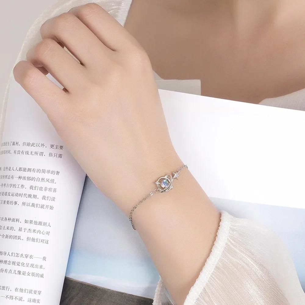 Shiny Star Crystal Women's Hand Bracelets Vintage Luxury Jewelry Accessories Jewellery