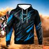 Autumn/Winter Men's Racing Hoodie Outdoor Cycling Hooded Pullover Fox Pattern Pocket Hoodie Sports Motorcycle Hooded SweatshirtsUnisex Woman's