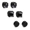 Round Square Cubic Zirconia Stainless Steel No-Piercing Ear Clip Cartilage Earrings