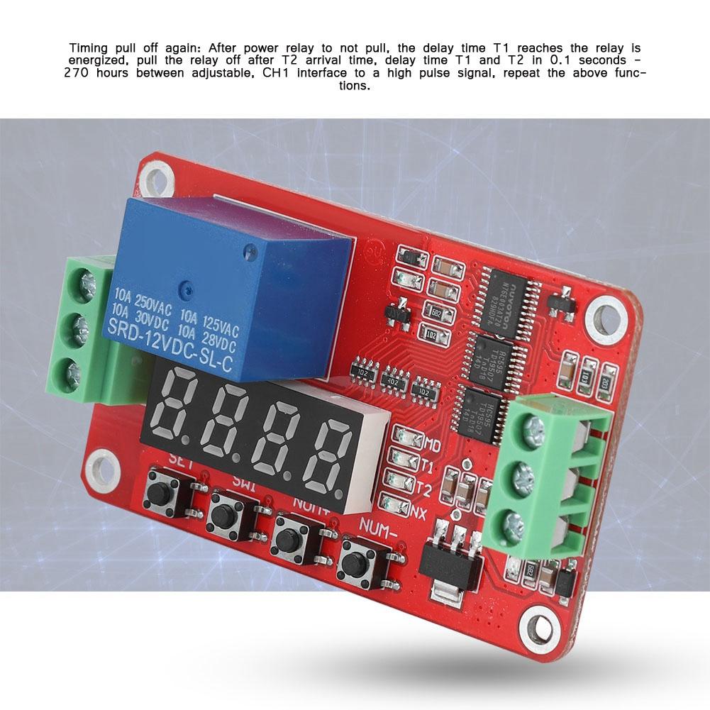 Multifunction Infinite Loop Timing Self lock Relay Cycle Timer Module Automation Delay FRM01