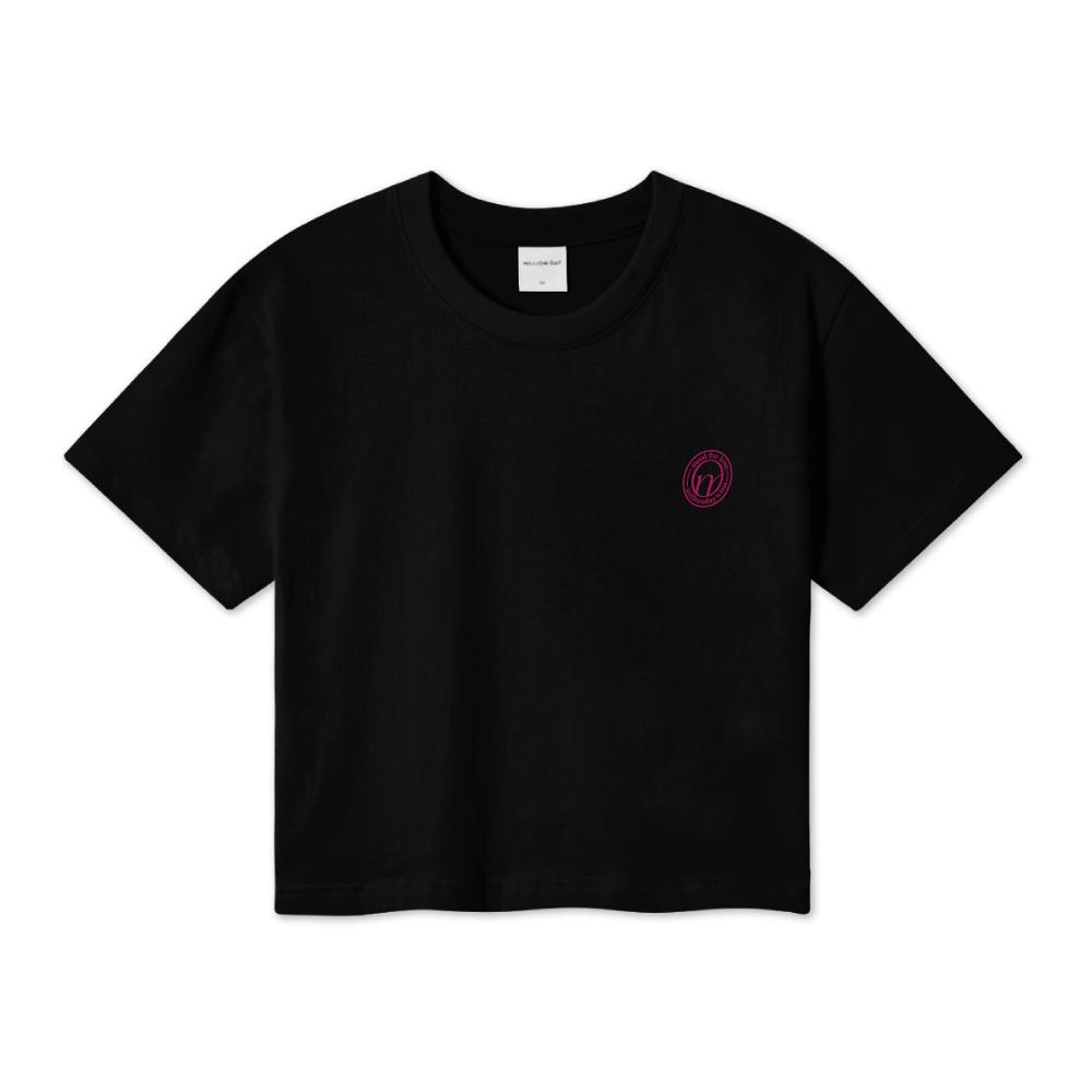 Million Day Million Mood Crop T-Shirt Jet Black/S