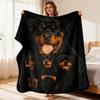 Dog Print Blanket Flannel Blanket Soft Warm Throw Blanket Nap Blanket for Couch Sofa Office Camping Travel Multi-Purpose Gift Blan