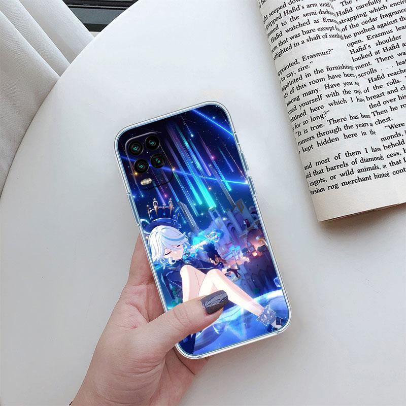 Genshin Impact Furina Transparent Phone Case for Motorola Moto G7 G8 G9 G84 G85 G73 G24 G15 Z2 Play Power Plus