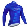 Mens Cycling Long Sleeve Top Slim Fit Breathable Lightweight Mountain Road Bike Jersey Outdoor Riding Sports Wear