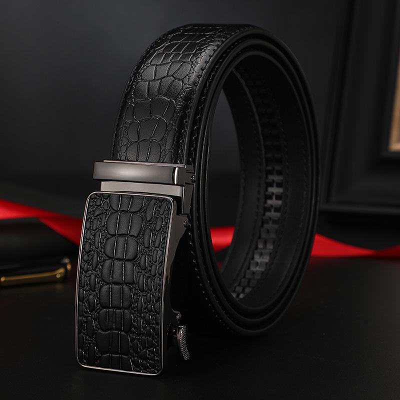 Nuova Cintura da Uomo in Pelle PU di Alta Qualità con Fibbia Automatica 2025 - Elegante Cintura da Business per Giovani e Mezza Età
