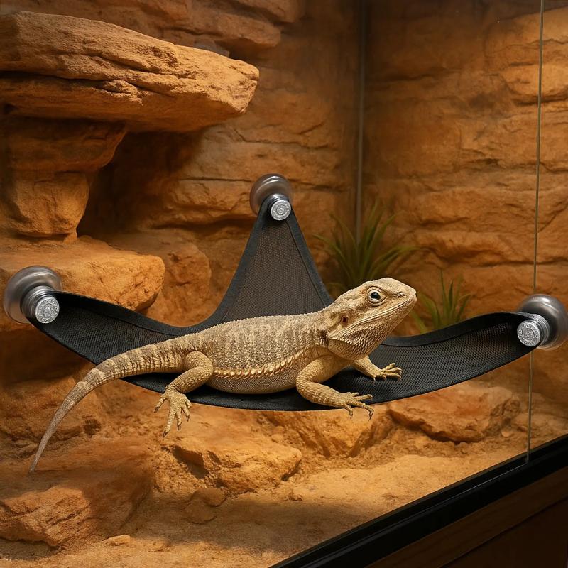 Echsen-Hängematte Reptilien-Hängematte Liege Leiter Echsen Hängebett Haus Käfig Zubehör Reptilien Terrarien Habitat Dekor