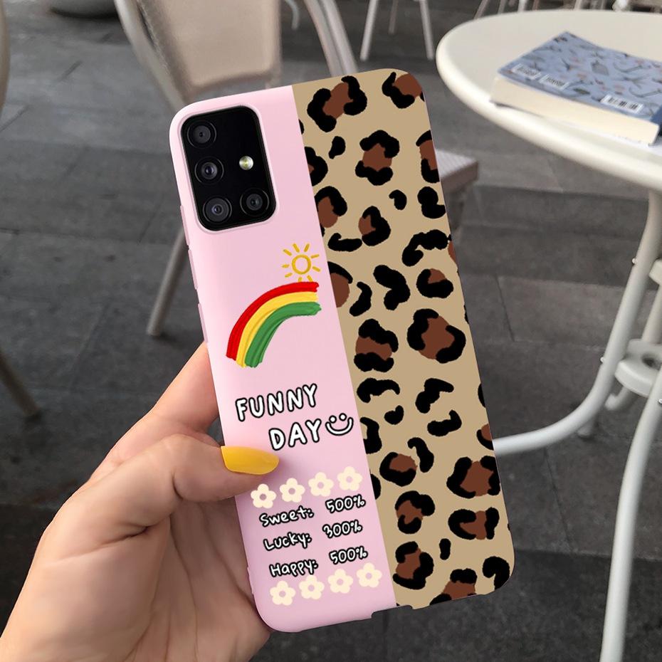 For Samsung Galaxy A51 5G SM-A516B Lovely Printing Jelly Phone Case Soft Silicone TPU Back Cover For Samsung A51 5G UW SM-A516V