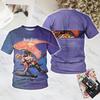 T-shirt Rock Judas Priest Uomo Stampa 3D Uomo Donna Hip Hop Tendenza Manica Corta T-shirt Casual Street Girocollo Maglietta Oversize Y2k Top