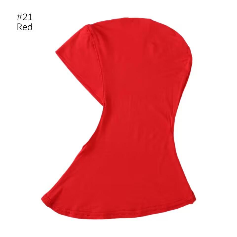 Classic Practical Muslim Hijab Inners Stretchable Jersey Cotton Tube Cap Shawl Bottom Women Headscarf Bonnet 28 Colors One Size