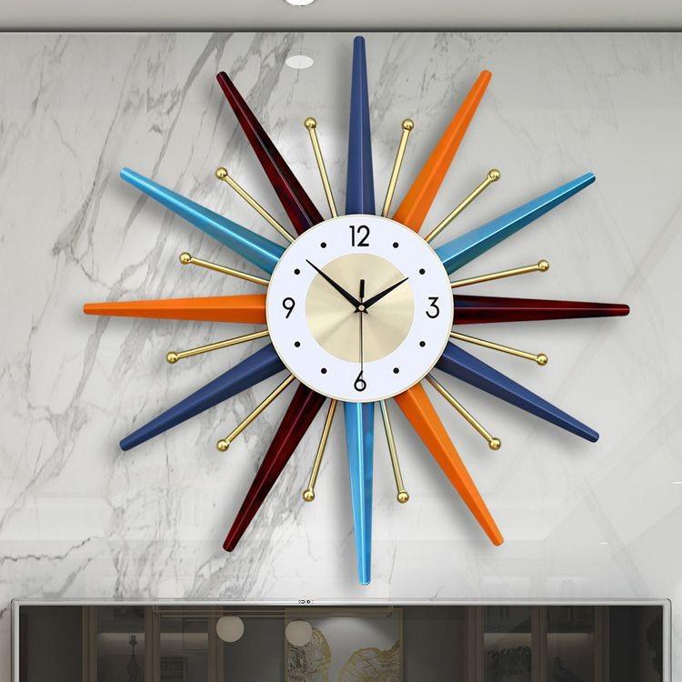 Nordic light luxury wall clock simple