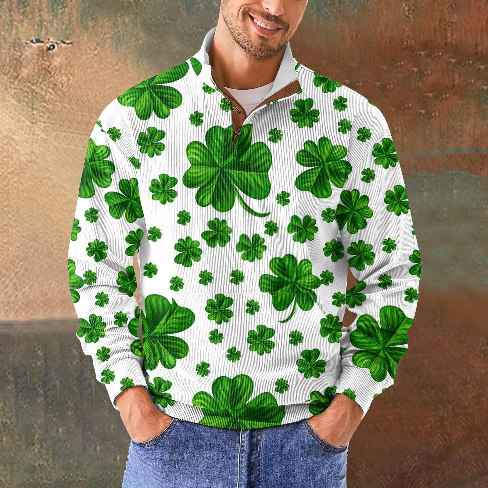 

Весенняя и мужская толстовка с воротником-стойкой — это повседневные свитера для активного отдыха, топы XL зелёный