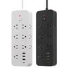 Power Strip With USB Multi Plug Outlet Extender 14 AC Outlets 3 USB A 1 USB C Ports Wall Plug Extender For Home Office