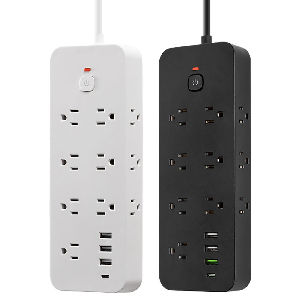 Power Strip With USB Multi Plug Outlet Extender 14 AC Outlets 3 USB A 1 USB C Ports Wall Plug Extender For Home Office