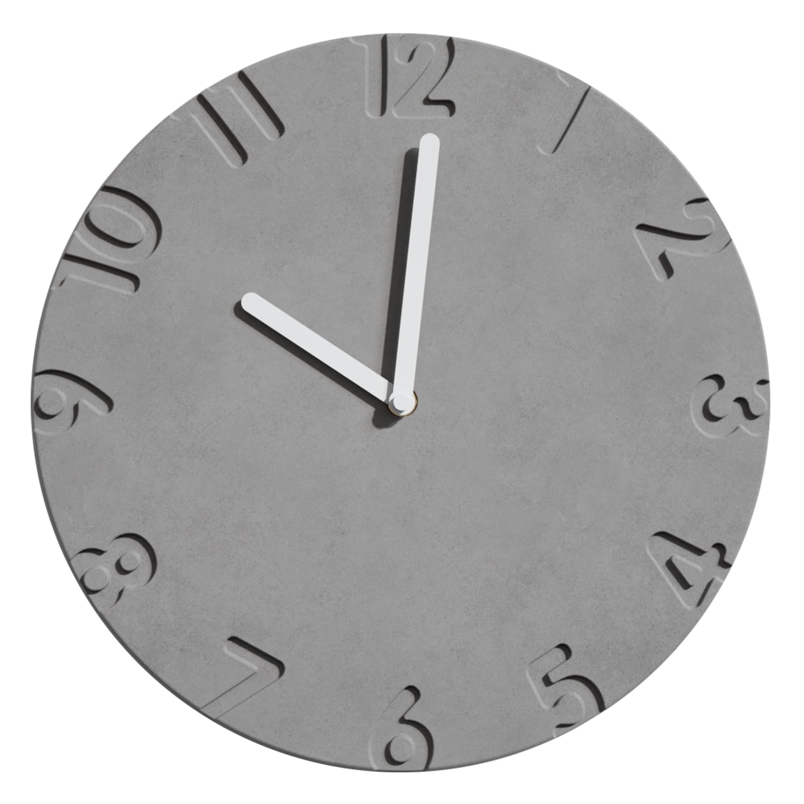 

TAHITICA Wall Clock, Concrete, Quiet, Simple, Modern, Scandinavian Design, 30cm, Stylish Wall Clock, Room Decor, Continuous Second Hand, Living Room D