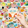 100 Small Size Qing Series Animal Mix And Match Graffiti Stickers Decorative Stickers