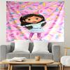Gabby’s Dollhouse Print Tapestry, Backdrop, Easy Setup, Ideal for Bedroom, Office & Living Room, with Aesthetic Wall Hanging Decor.