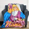 Customiz Name Personality Candy Candy (2) Blanket Soft &Warm Sofa Office Bed Travel Lunch Break Blanket, Gift Suitable for All Seasons