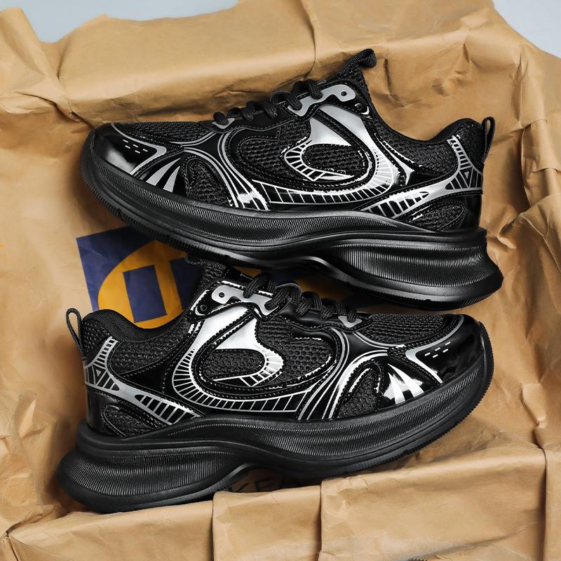 Yeni Moda Erkek Dört Mevsim Rahat Kalın Taban Ayakkabılar Öğrenciler Erkek Çocuklar Trend Yumuşak Taban Nefes Alabilen Günlük Koşu Spor Ayakkabıları