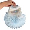 Pet dog clothes cute cartoon print tutu spring summer cat ballet gauze skirt princess style dress