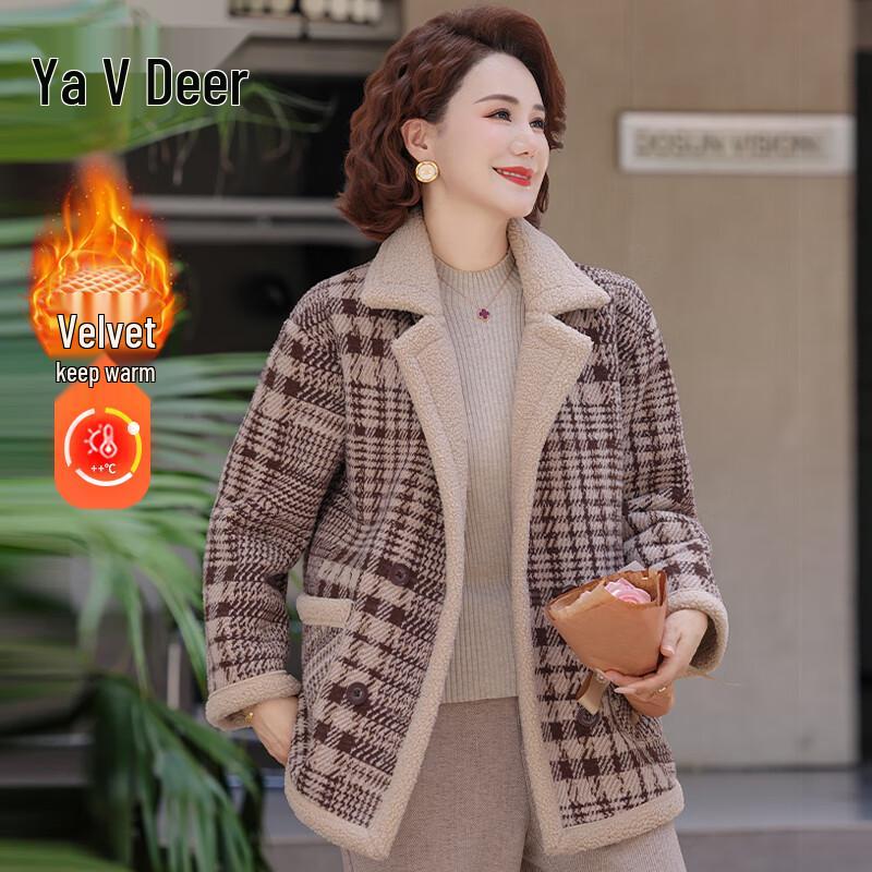 

Yalu Women s Lamb Fleece Padded Winter Jacket XL