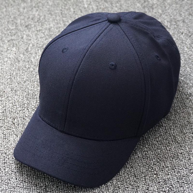 

Хлопковая бейсболка с эластичным козырьком-уточкой - Повседневный универсальный стиль Slightly Elastic чёрный