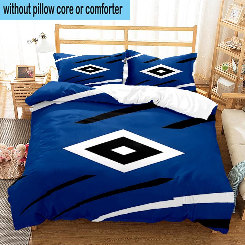 3PCS Hambur-ger Of Victory Symbol Bedding Set,Including 1pc Duvet Cover And 2pcs Pillowcases Perfect for Bedroom, Dormitory, Fan Christmas Gift