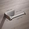 1Pc Stainless Steel Toilet Paper Holder - No Drilling Required Self-Adhesive Freestanding Bathroom And Kitchen Roll Holder With Brushed Finish