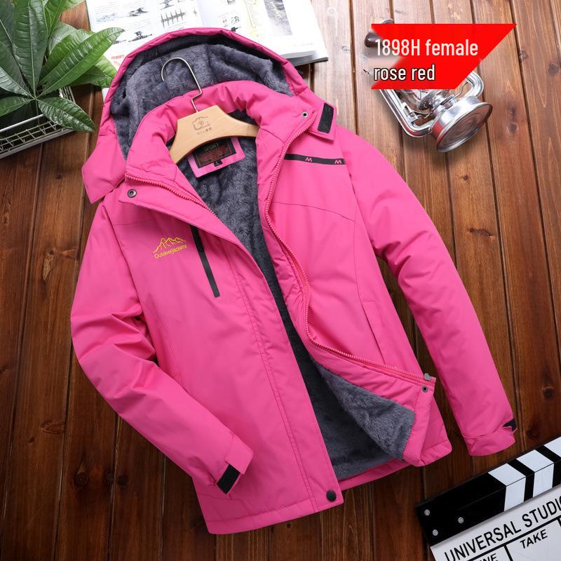 Plus Size Men's Winter Down Jacket - Fleece Lined, Windproof, Warm, Suitable for Fishing, Mountaineering, Cycling, and Other Outdoor Activities.