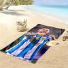 Asciugamano da Spiaggia con Stampa di Messi, Asciugamano Grande Morbido ad Asciugatura Rapida per Spiaggia Campeggio Nuoto