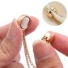 1PC Exquisite Chain Brooch Buckle Magnetic Clothing Clips Nail Free Clothes Scarf Trouser Legs Cuff Buckle Buttons Sewing Supply