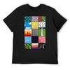 Demon Slayer Pattern Squares T-Shirt Vintage Vintage Clothes Anime T Shirts T Shirts for Men Graphic