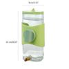 300ml Vogelwasserflasche Aufhängbarer Käfig-Wasserspender Tränke Papagei Kleintier Trinknippel-Typ Vogeltränke