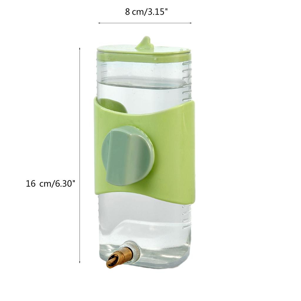 300ml Vogelwasserflasche Aufhängbarer Käfig-Wasserspender Tränke Papagei Kleintier Trinknippel-Typ Vogeltränke
