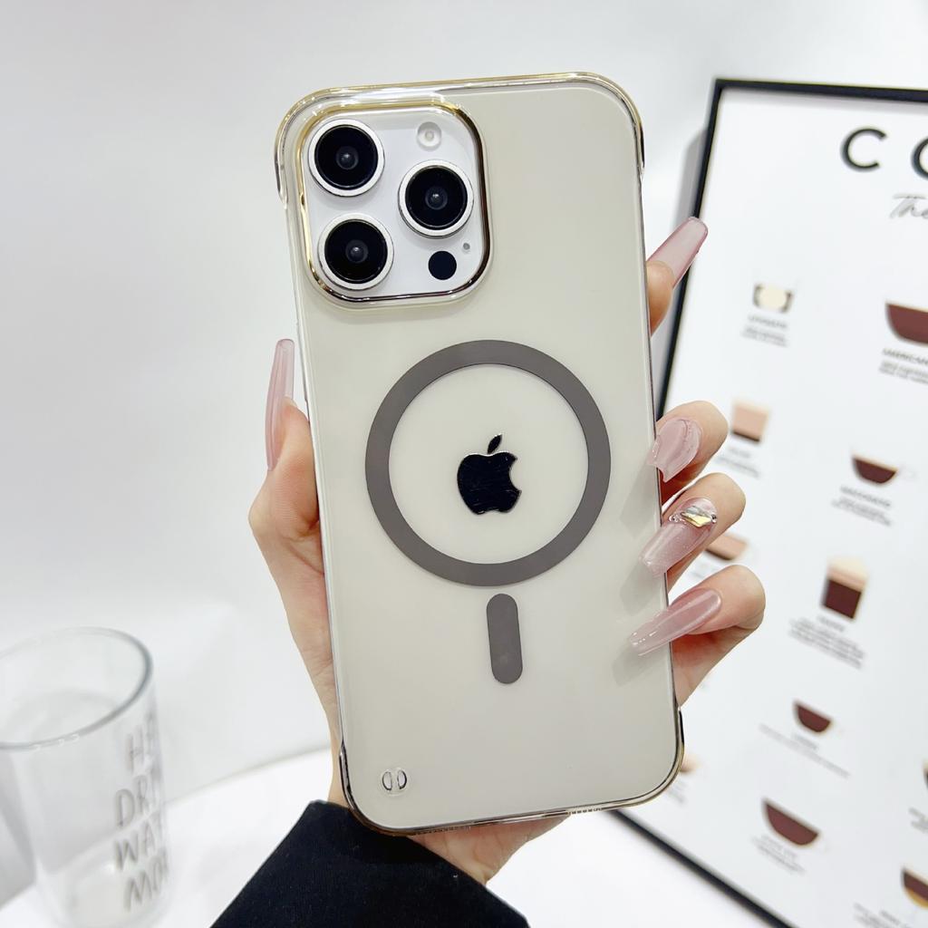 Frameless PC Magnetic Mobile Phone Case Is Suitable for Apple 17PROMAX Hard Case 14 Anti-drop 13 Half-pack Trend 11/16