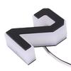LED House Number Outside Outdoor Water Proof Modern Lighted Plug In Type Address Sign for Residences Stores Black