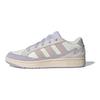 Adidas WCARD ADV Anti-Slip Wear-Resistant Low-Top Skateboard Shoes Women's White Gray Purple Sneakers JH7186