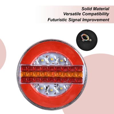 LED-Anhängerleuchte 5,3 Zoll Rund Brems-Blink-Rückleuchten LED-Heckbeleuchtung Brems-Blink-Lampe Sicherheitszubehör für Wohnmobil Auto LKW Boot