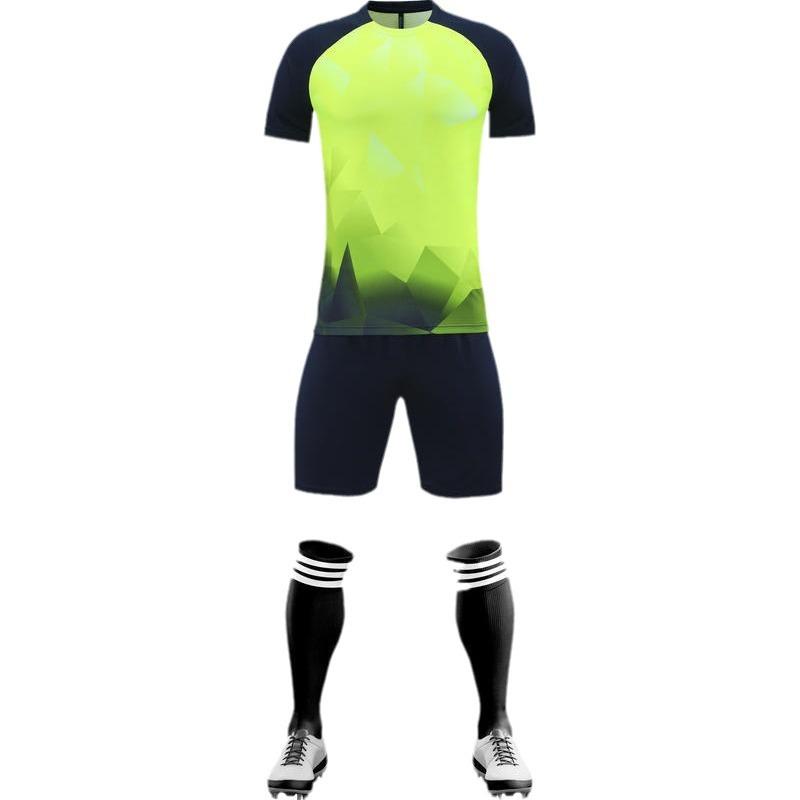 Soccer Uniform Set Summer New Short Sleeve Shorts Competition Jersey Adult Boys And Girls Team Training Uniform 2303