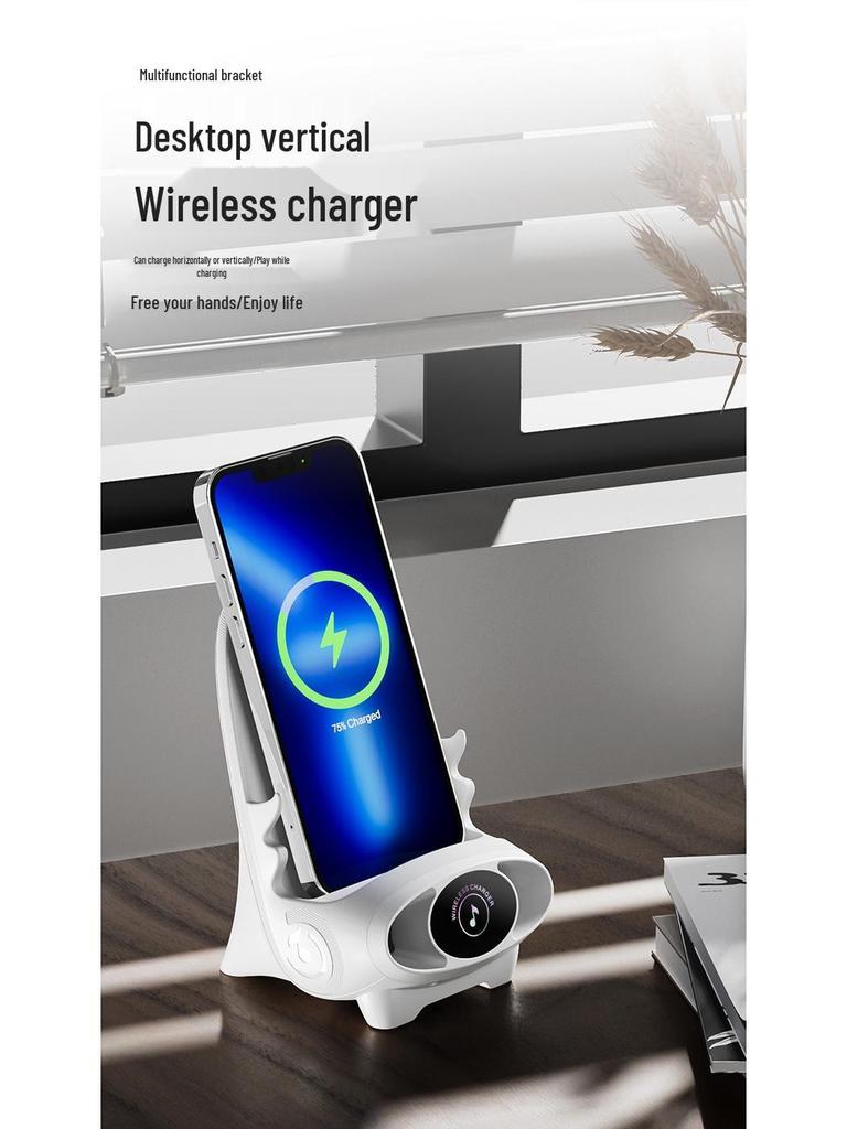 V8 Wireless Charger & Aromatherapy Desktop Phone Holder M111