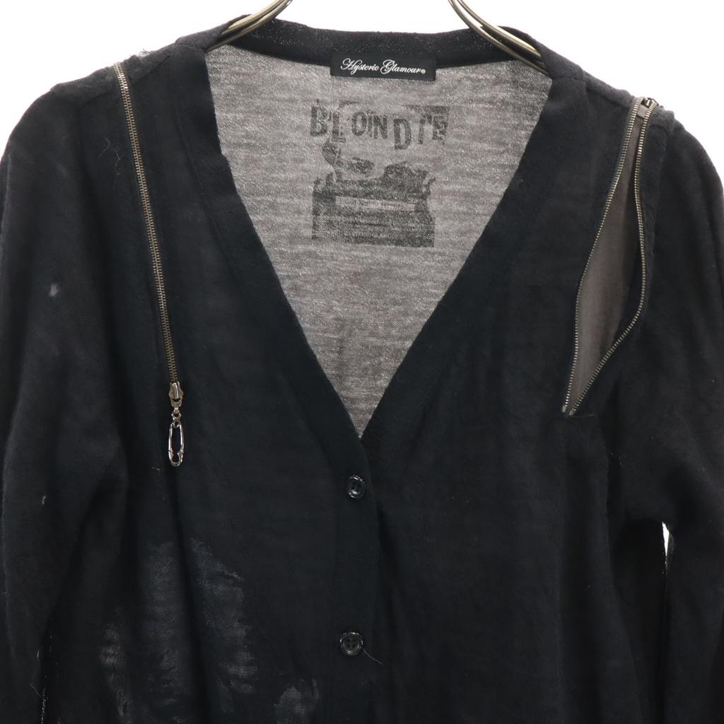 HYSTERIC GLAMOUR made in Japan Long sleeve V-neck Layered cardigan FREE Women Used