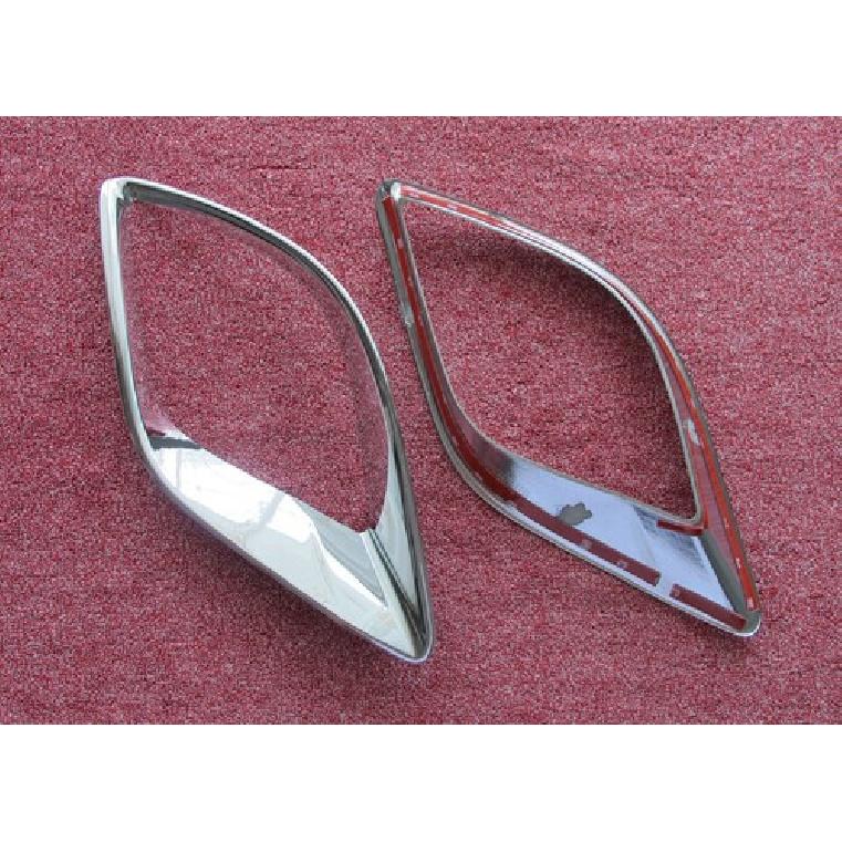 For 2012-2016 Mazda CX-5 Chrome Rear Fog Light Cover Bumper Reflector Surrounds