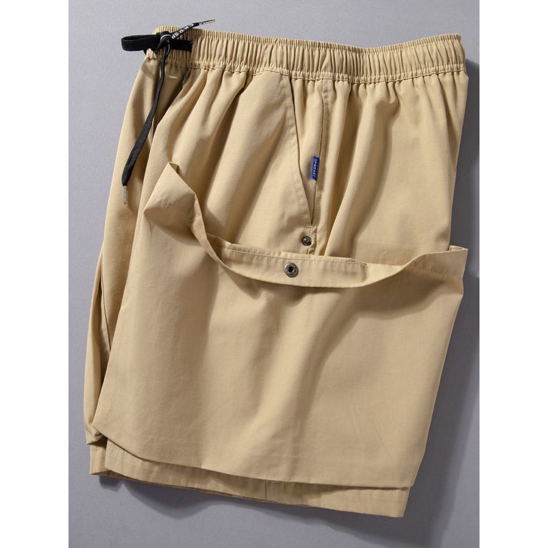 Parka Shorts Men Summer New American High Street Large Pocket Pants Abrasion Resistant Anti-Wrinkle Loose Straight-leg Cropped Pants