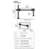 Laboratory Articulated Arm Bracket Double Arm Boom Stand for Stereo Microscope Workspaces Optimization