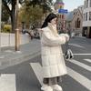 Long Down Cotton-padded Clothes for Women's Winter New Elegant Hooded Thickened Over the Knee Small Cotton-padded Coat for Women