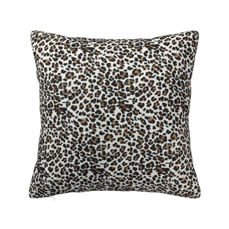 Custom Leopard Print Pillow Case Decoration Luxury Animal Skin Outdoor Cushions Square Pillowcase