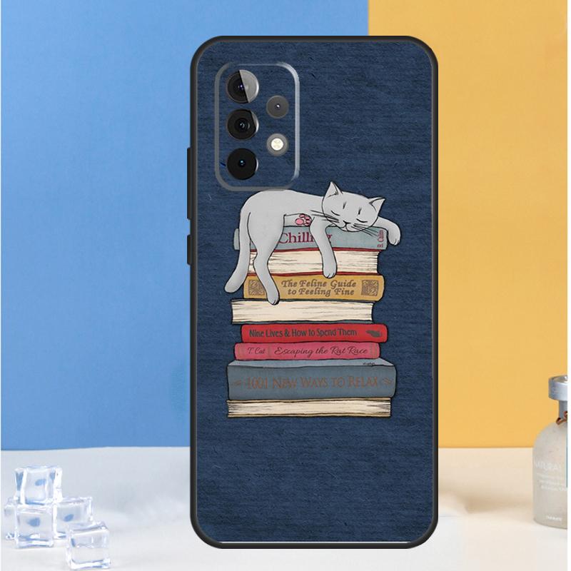Read Books illustration For Samsung Galaxy A16 A26 A36 A56 A13 A33 A53 A05 A06 A54 A34 A14 A32 A52 A55 A35 A15 Case