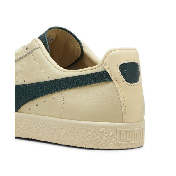 Puma Clyde Players Lane Unisex Sneaker Creme Cremig-Vanille Intensiv-Rot 398701-01