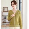 Autumn and winter middle-aged and old women's wedding banquet tops are dignified and atmospheric mother's autumn fashion v-neck knitted sweater
